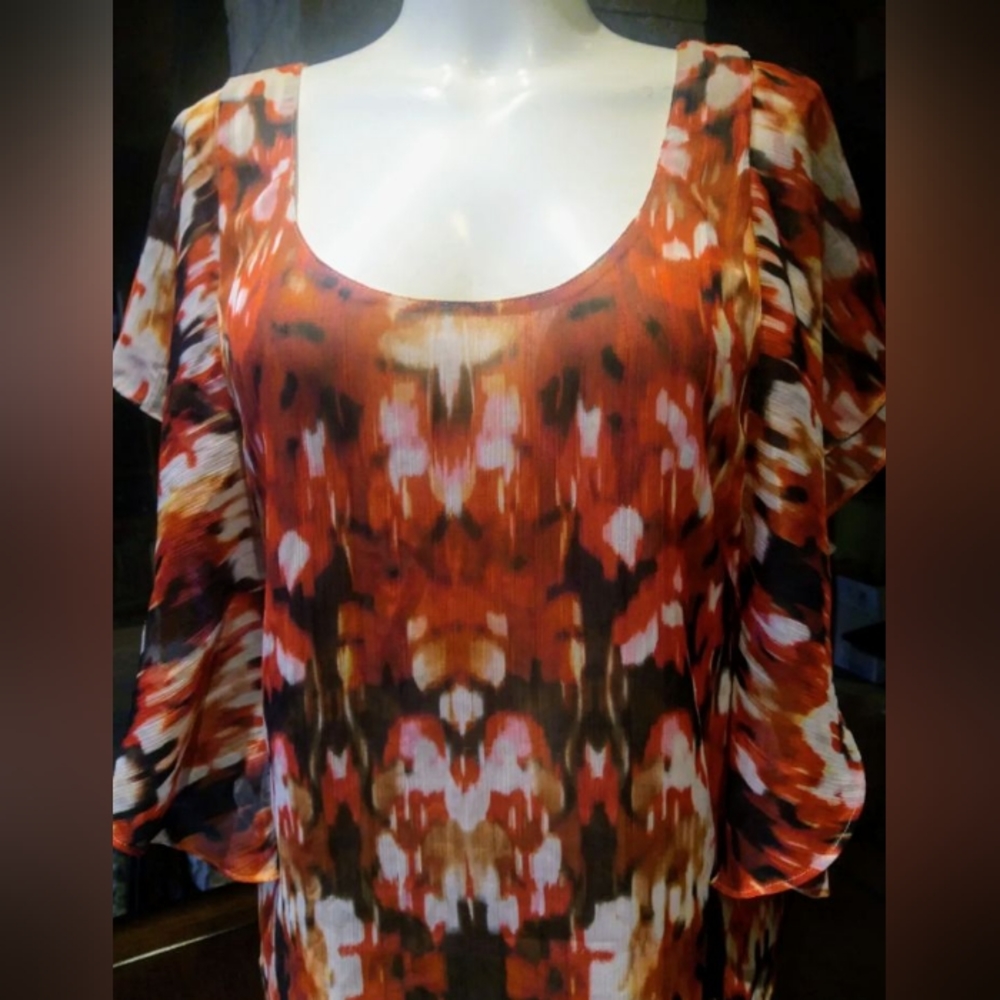 Guess woman sheer blouson